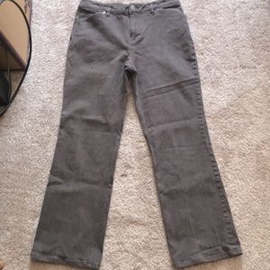 🌺Jjill stretch denim pants in chocolate brown